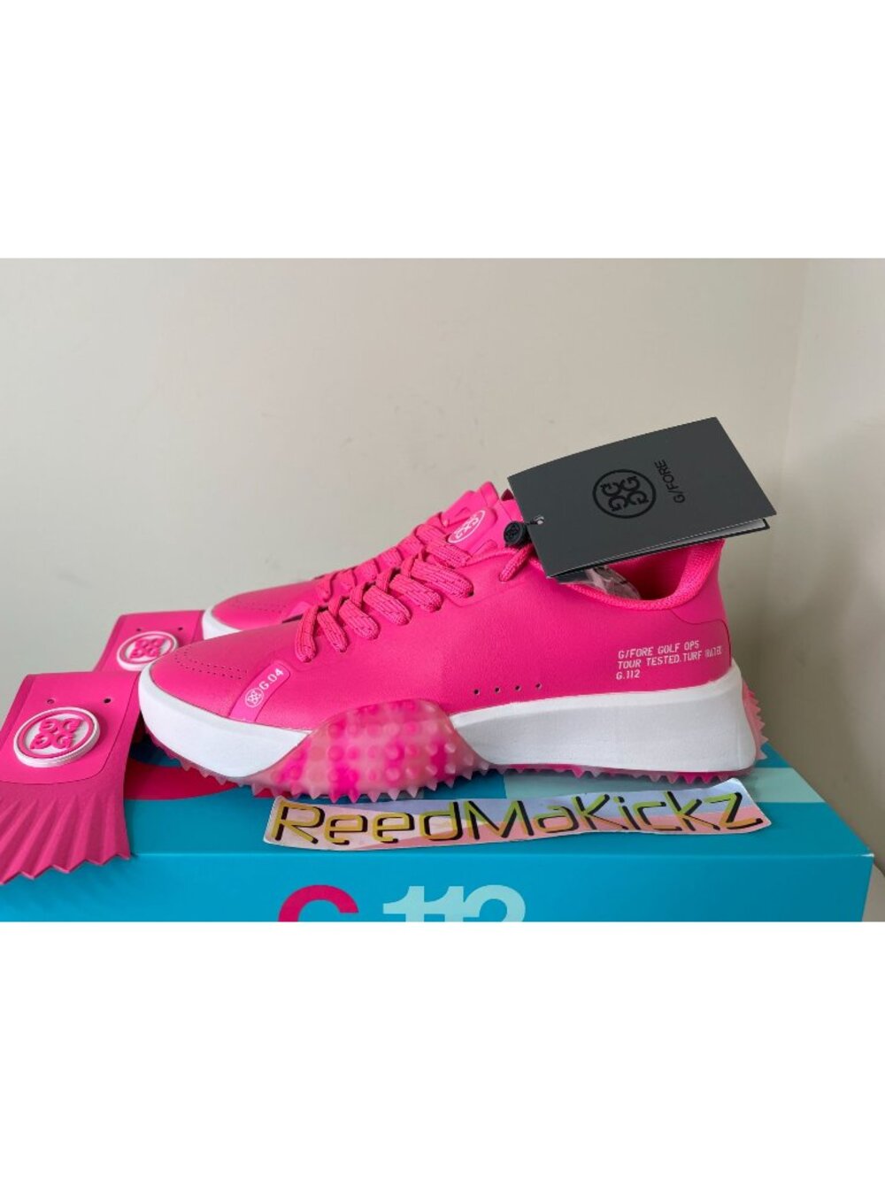 G/FORE G.112 KILTIE GOLF SHOES KNOCKOUT PINK WOMENS GLF000041